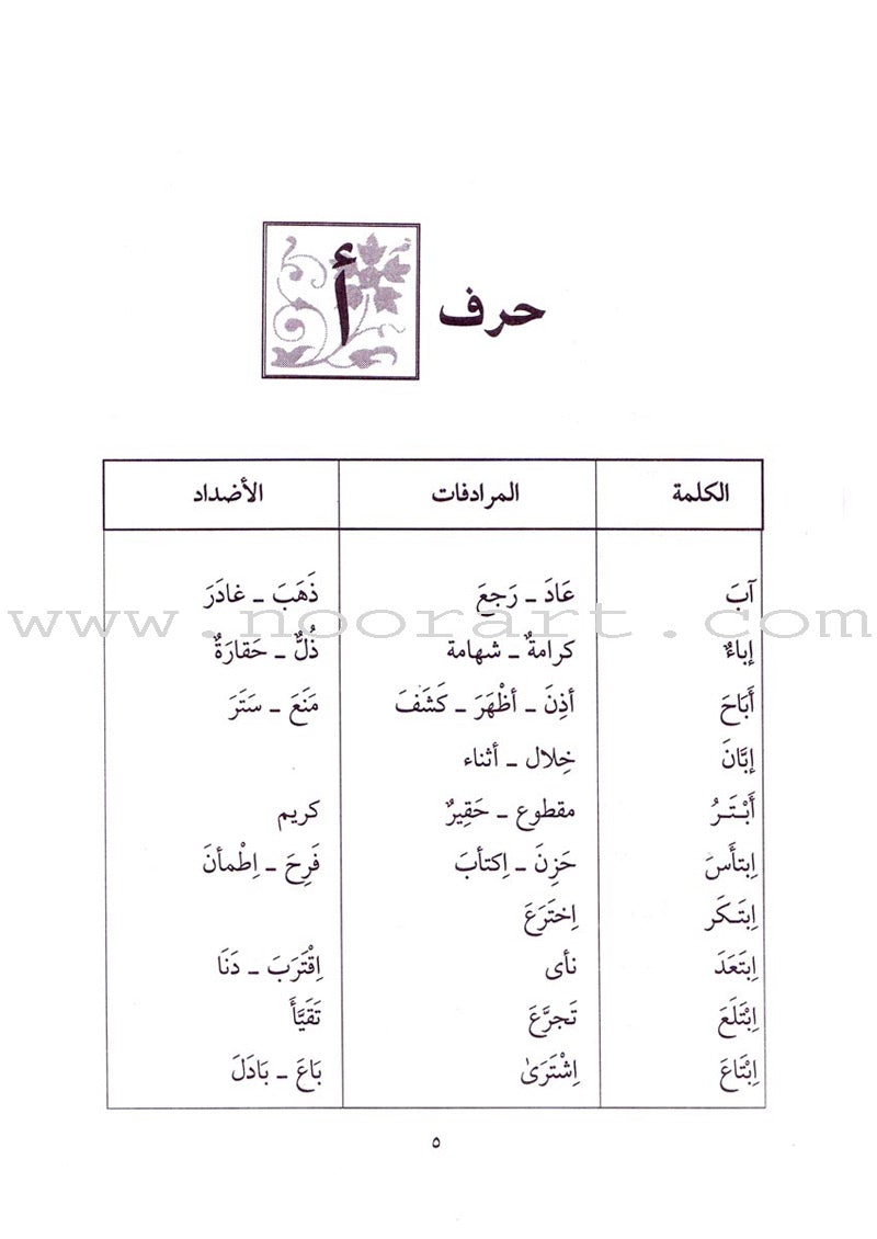 Student Dictionary, Synonyms and Antonyms