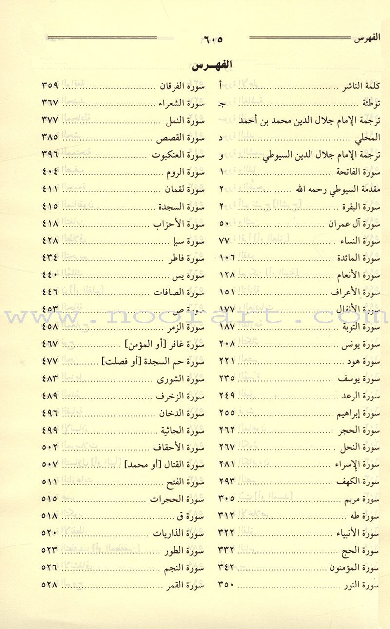 Tafsir Jalalain (Small) تفسير الجلالين