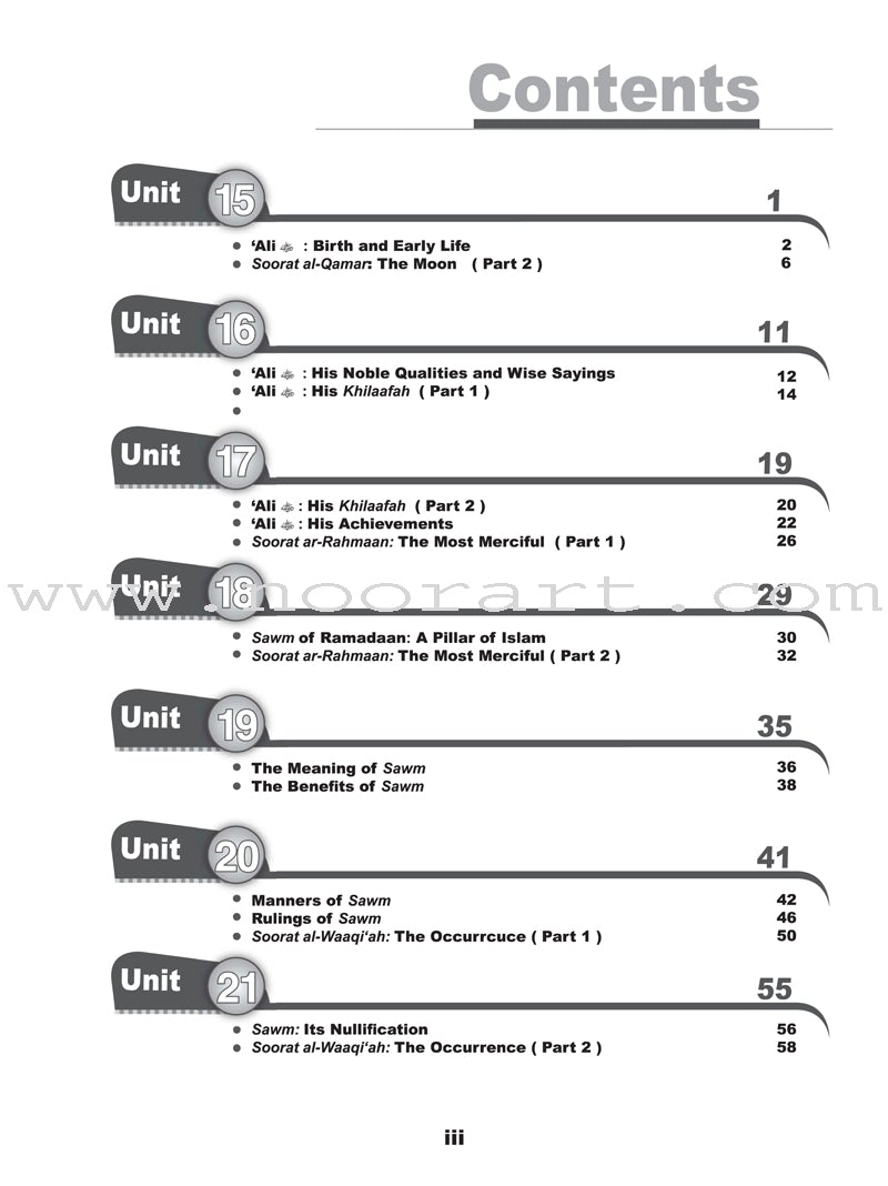 ICO Islamic Studies Workbook: Grade 6, Part 2