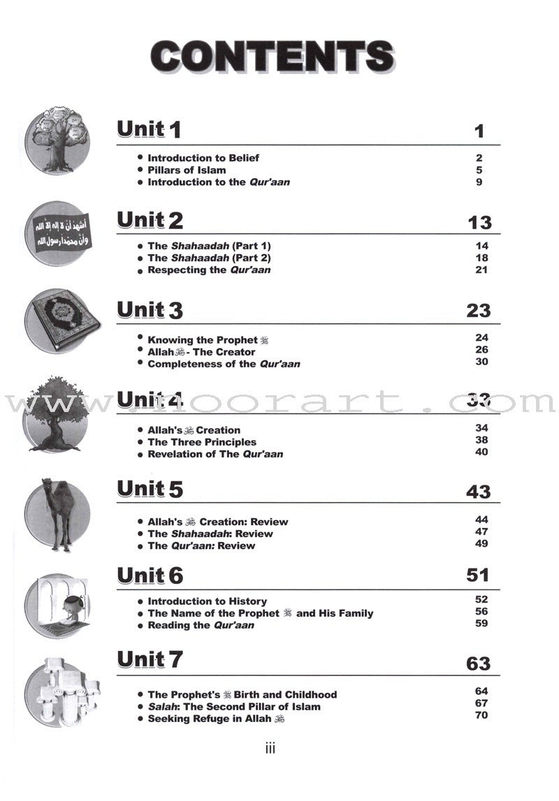 ICO Islamic Studies Workbook: Grade 1, Part 1