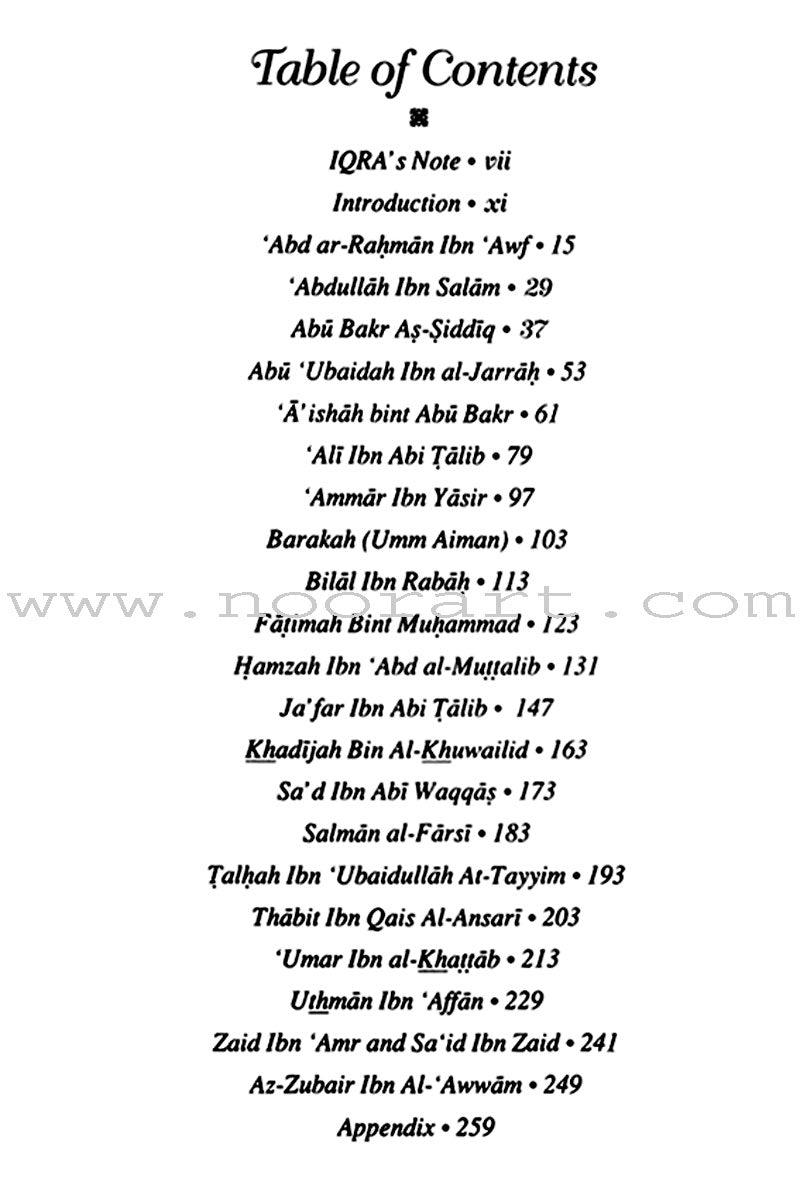 The Stories of the Sahaba - Those Promised Paradise: Volume 1