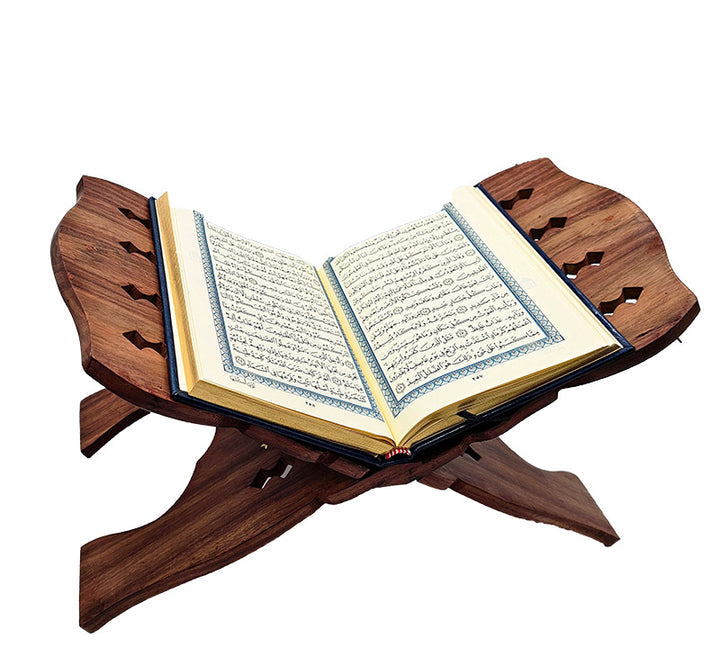 Holy Quran (Colors May Vary) ( 5.5 * 7.8) with Quran Holder (18" x 9")