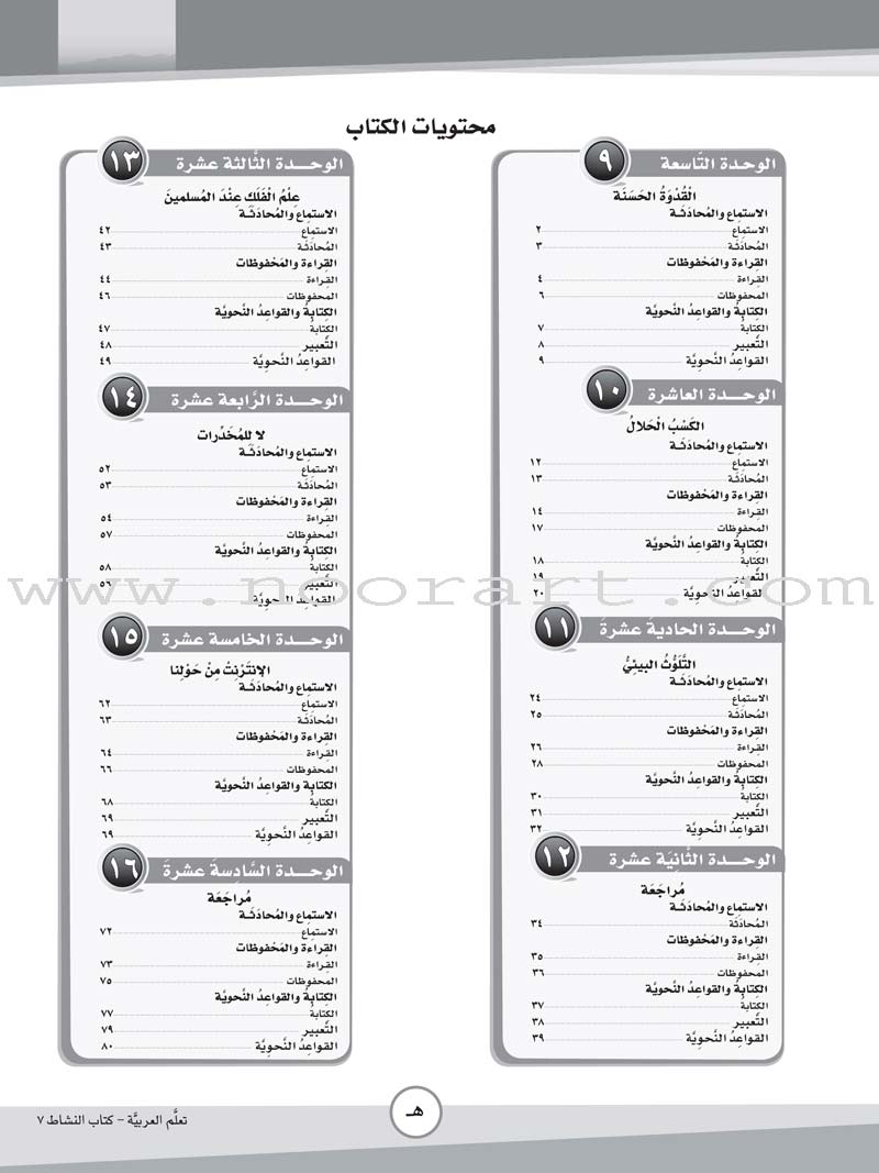 ICO Learn Arabic Workbook: Level 7, Part 2