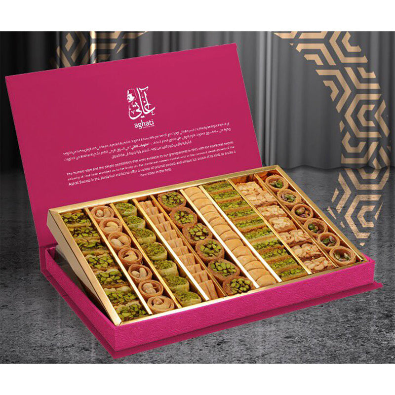 Premium Mix of Baklava Delights | Authentic Baklava Dessert in a Luxurious Box   مشكل بقلاوه