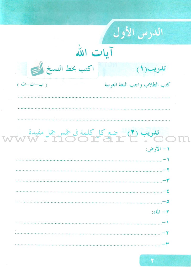 Arabic Language for Beginner Workbook: Level 7 اللغة العربية للناشئين