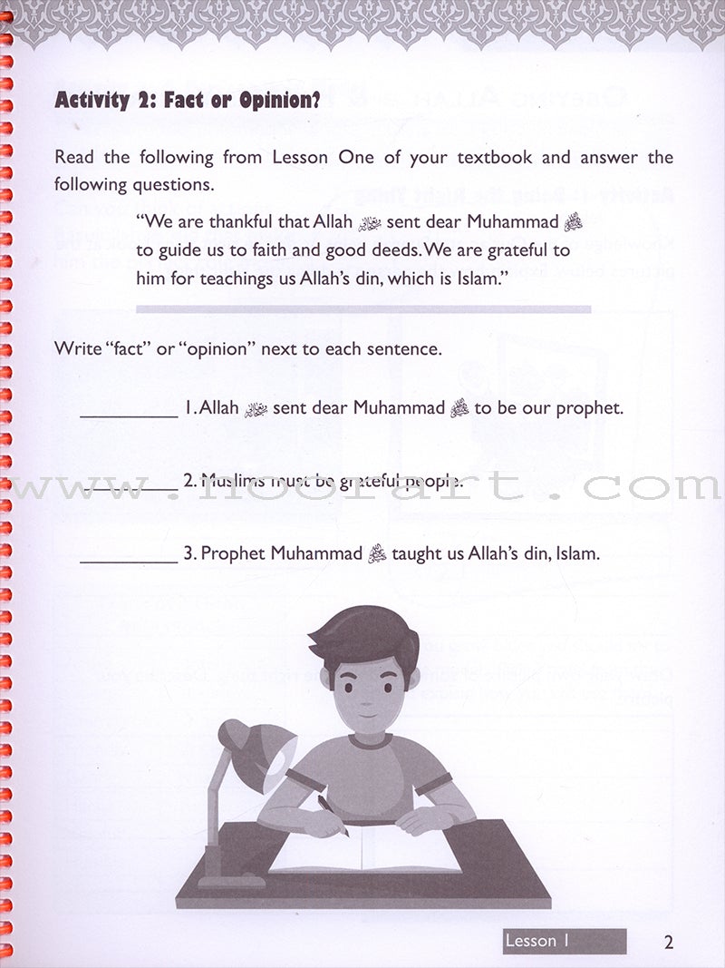 IQra' Wise (Weekend Islamic School Excellence) Workbook: Grade three