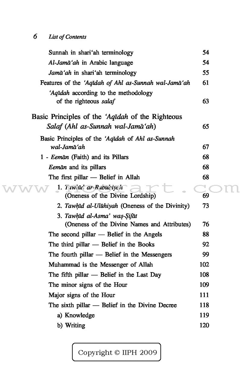 Islamic Beliefs - A Brief Introduction to the 'Aqeedah of Ahl as-Sunnah wal-Jama'ah