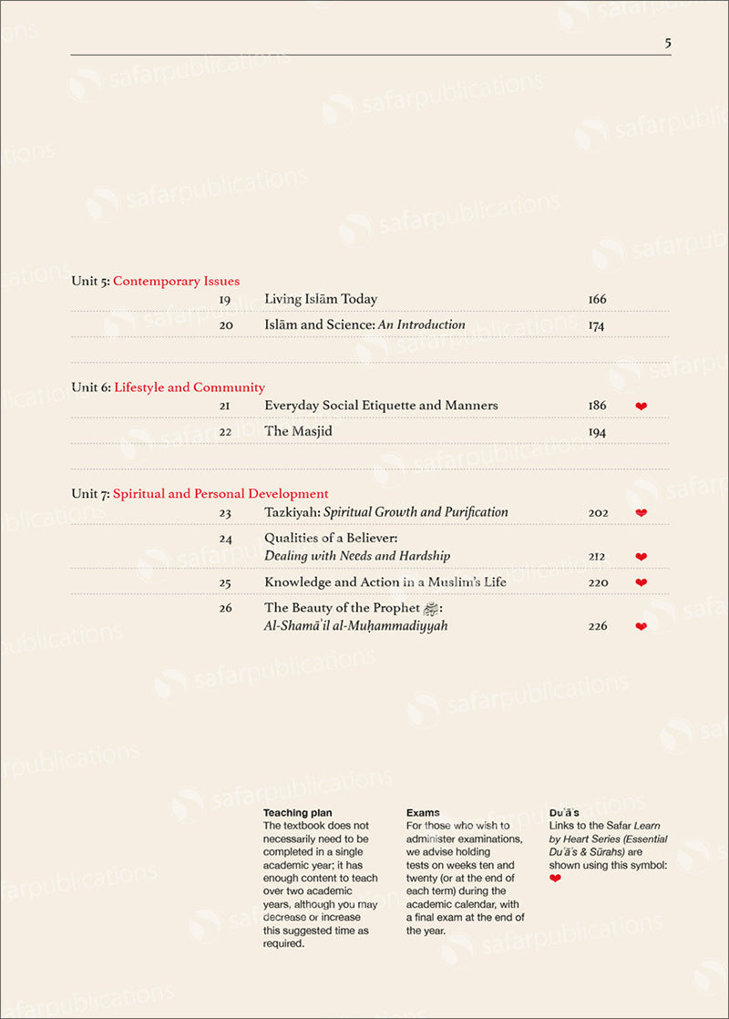 Safar Islamic Studies: Textbook Level 8