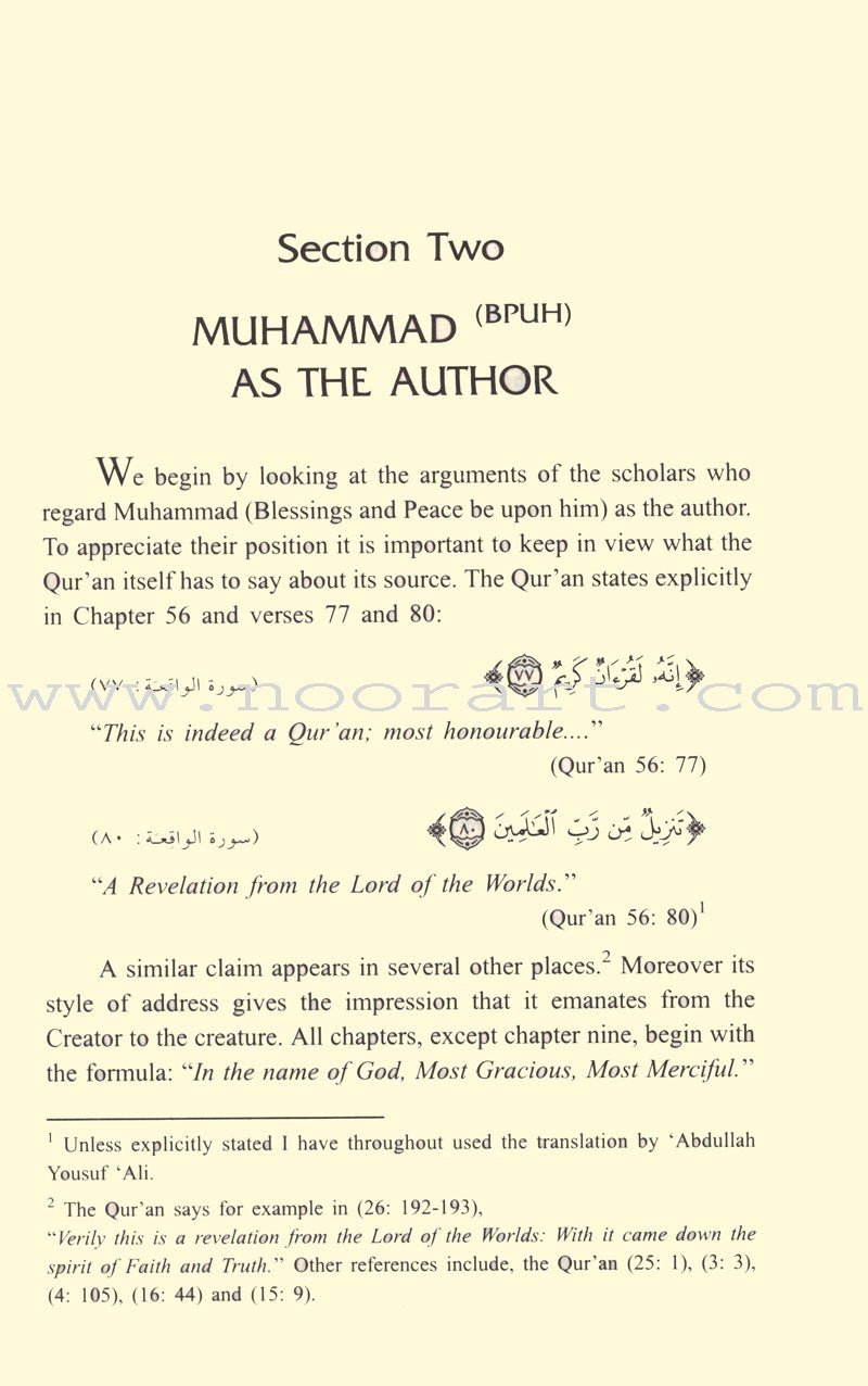 The Sources of the Qur'an: A Critical Review of the Authorship Theories