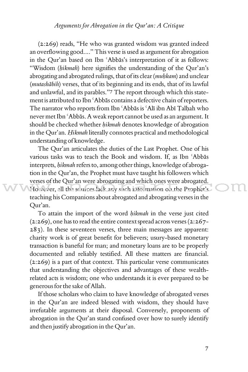 Contemporary Approaches to the Qur'an and Sunnah