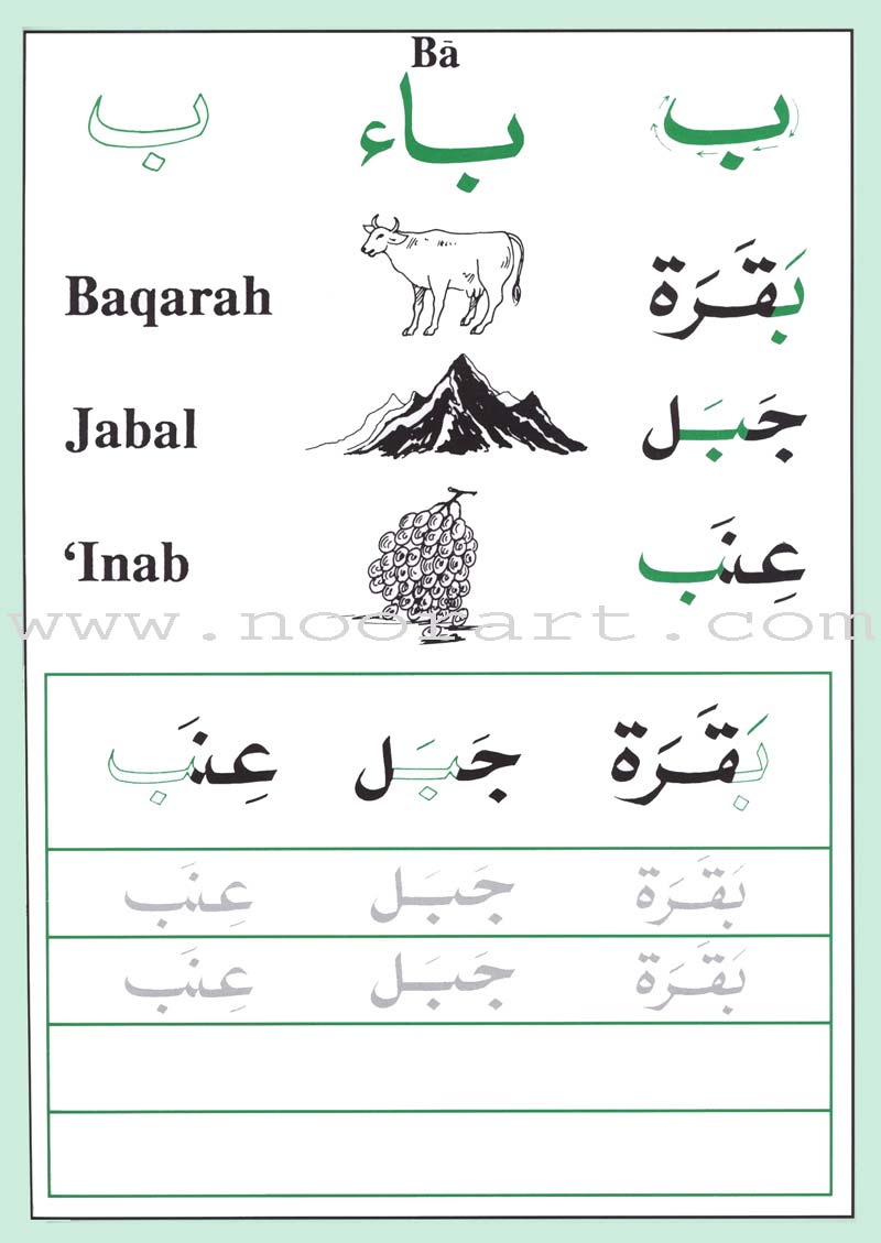 Shape and Forms of Arabic Letters أشكال الحروف العربية