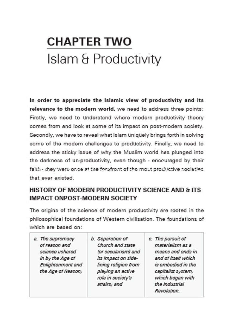 The Productive Muslim