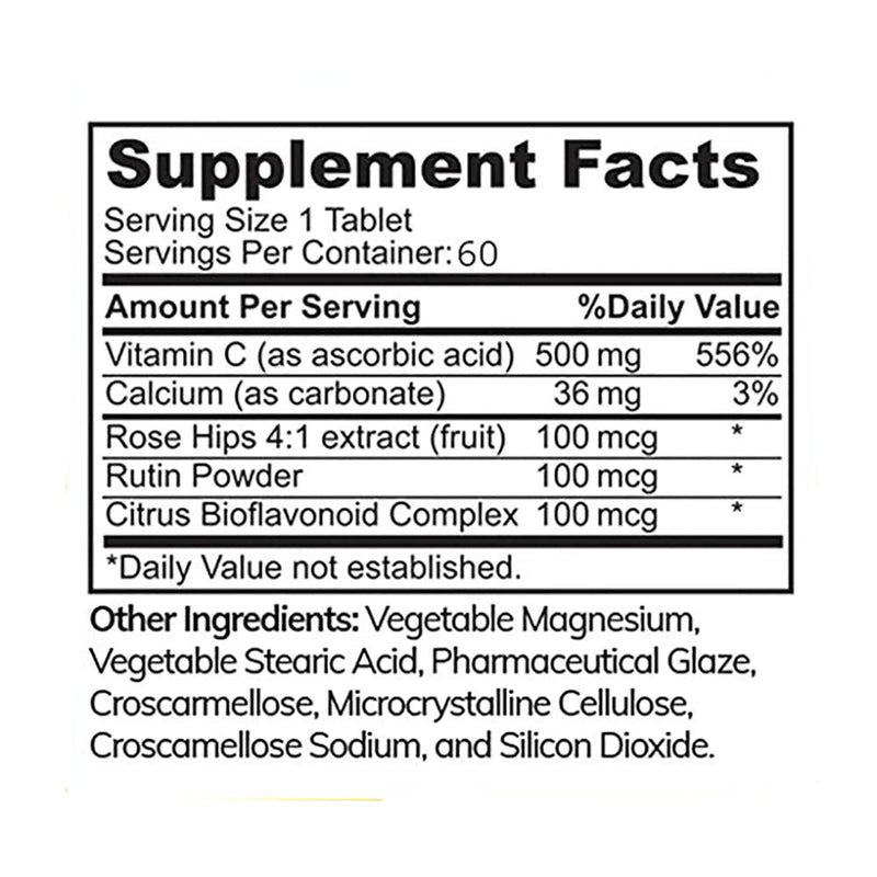 Halal Vitamin C 500 mg (60 Tablets)