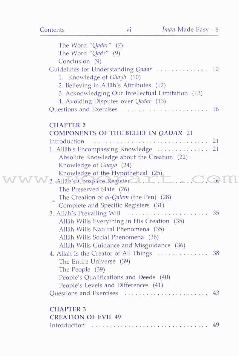 Eemaan Made Easy: Part 6 - Believing in Allah's Decree, Qadar الأيمان ميسراً - الإيمان بالقضاء والقدر