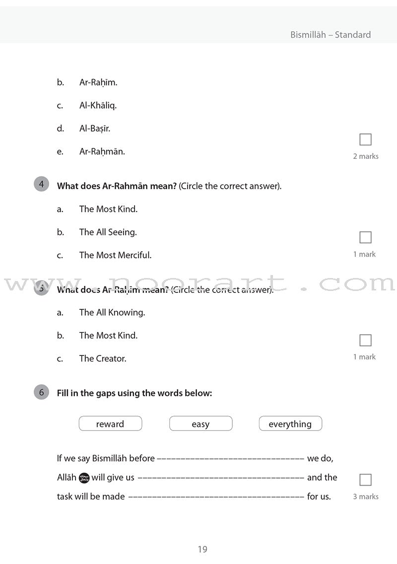 Safar Islamic Studies Workbook: Level 2