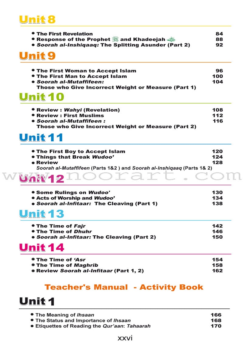 ICO Islamic Studies Teacher's Manual: Grade 3, Part 1