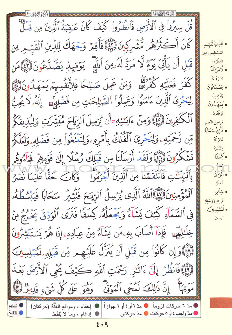 Tajweed Quran - Hardcover (Colors May Vary) مصحف التجويد - مجلد