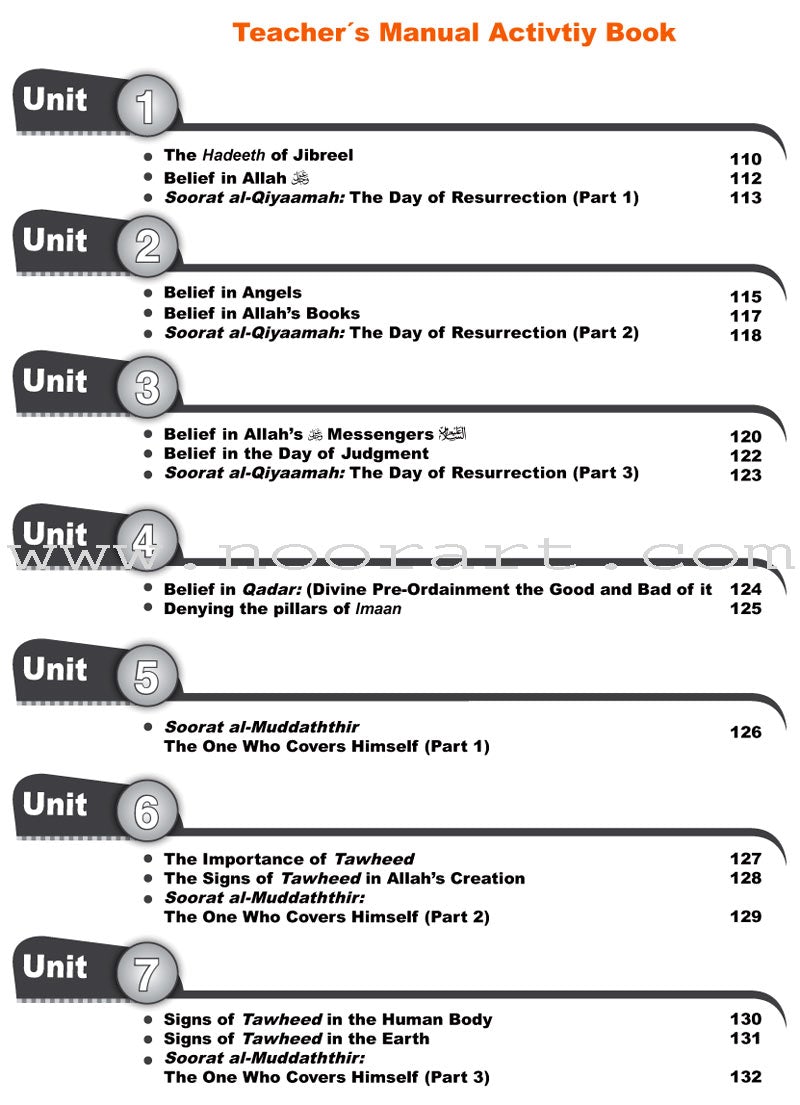 ICO Islamic Studies Teacher's Manual: Grade 5 Part 1