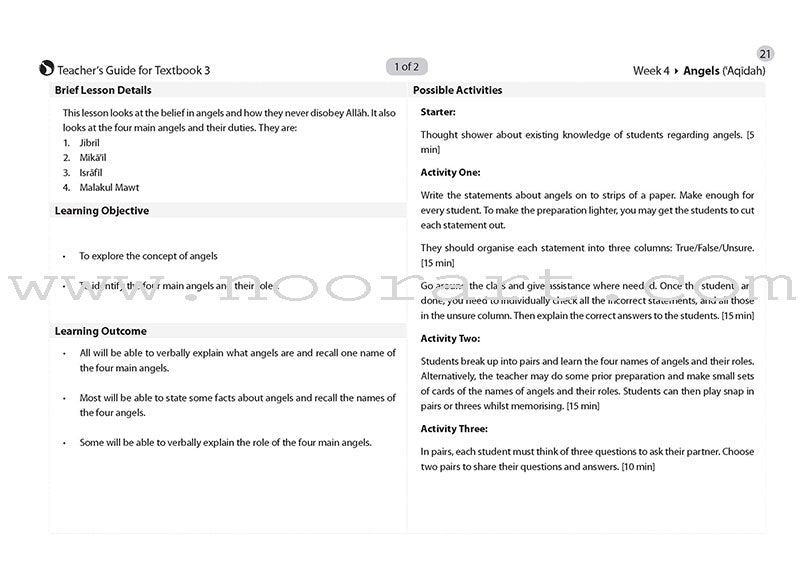 Safar Teacher's Guide for Islamic Studies: Level 3