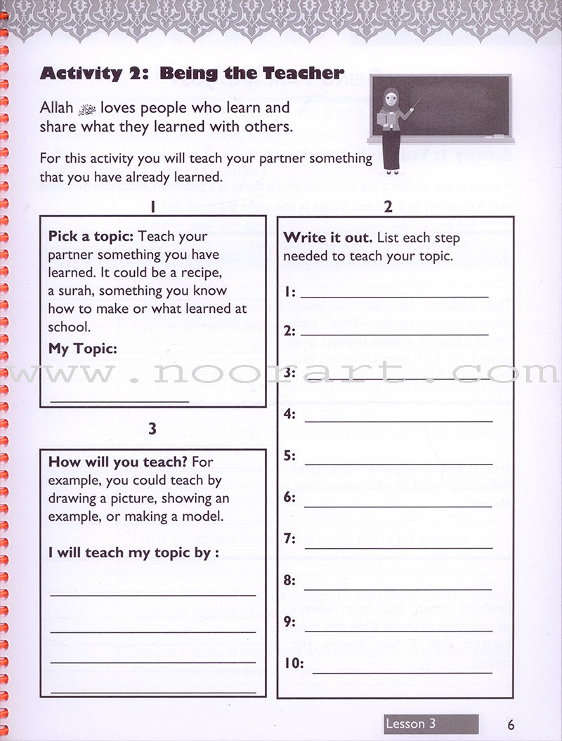 IQra' Wise (Weekend Islamic School Excellence) Workbook: Grade three