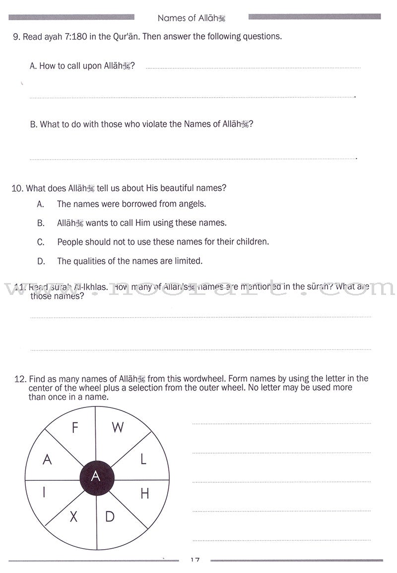 Weekend Learning Islamic Studies Workbook: Level 4 (Revised and Enlarged Edition)