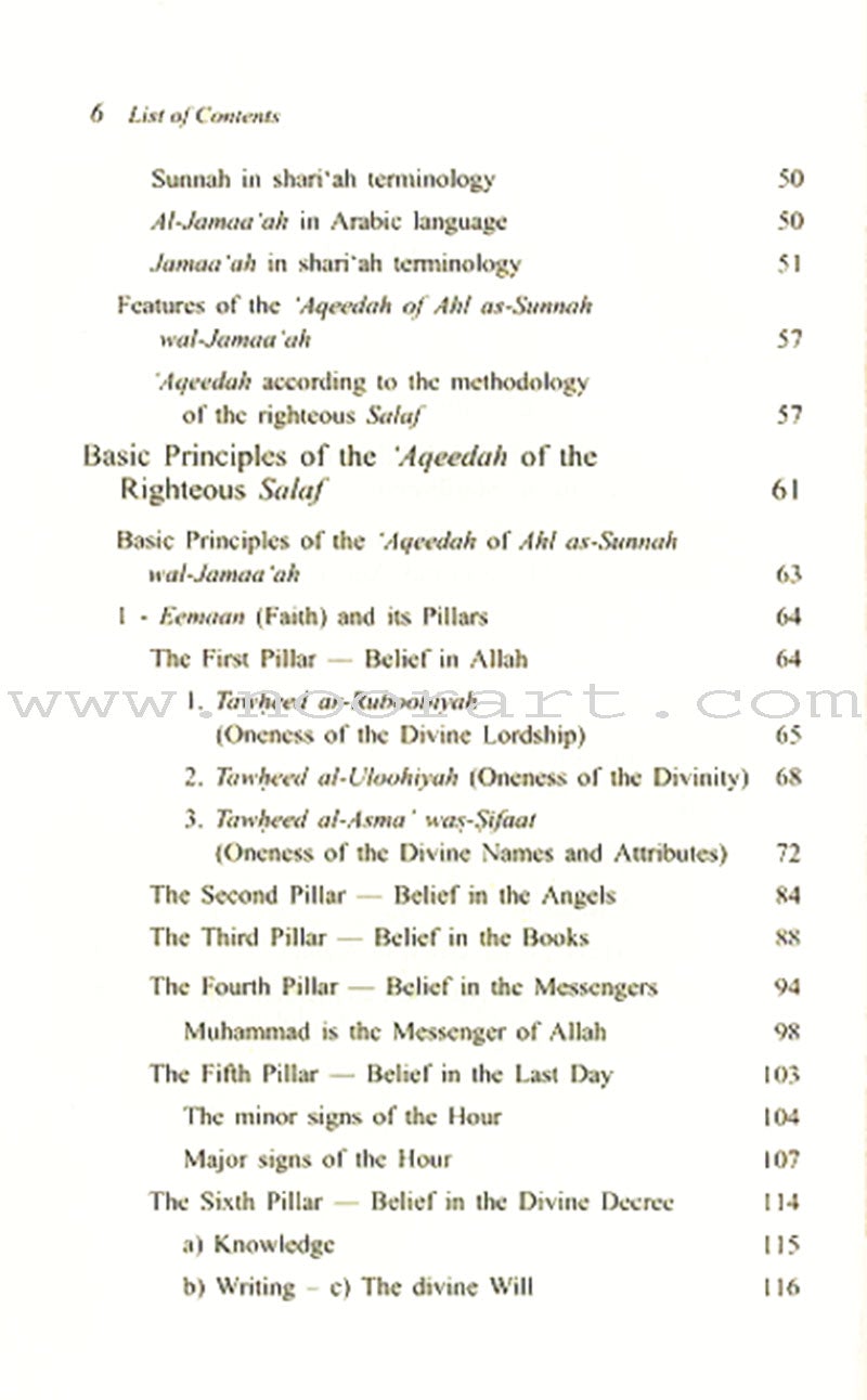 Islamic Beliefs - A Brief Introduction to the 'Aqeedah of Ahl as-Sunnah wal-Jama'ah