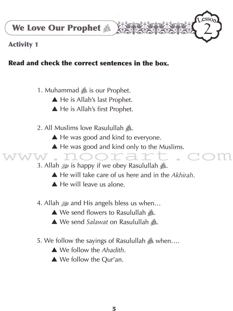 Sirah of Our Prophet Workbook: Grade 2