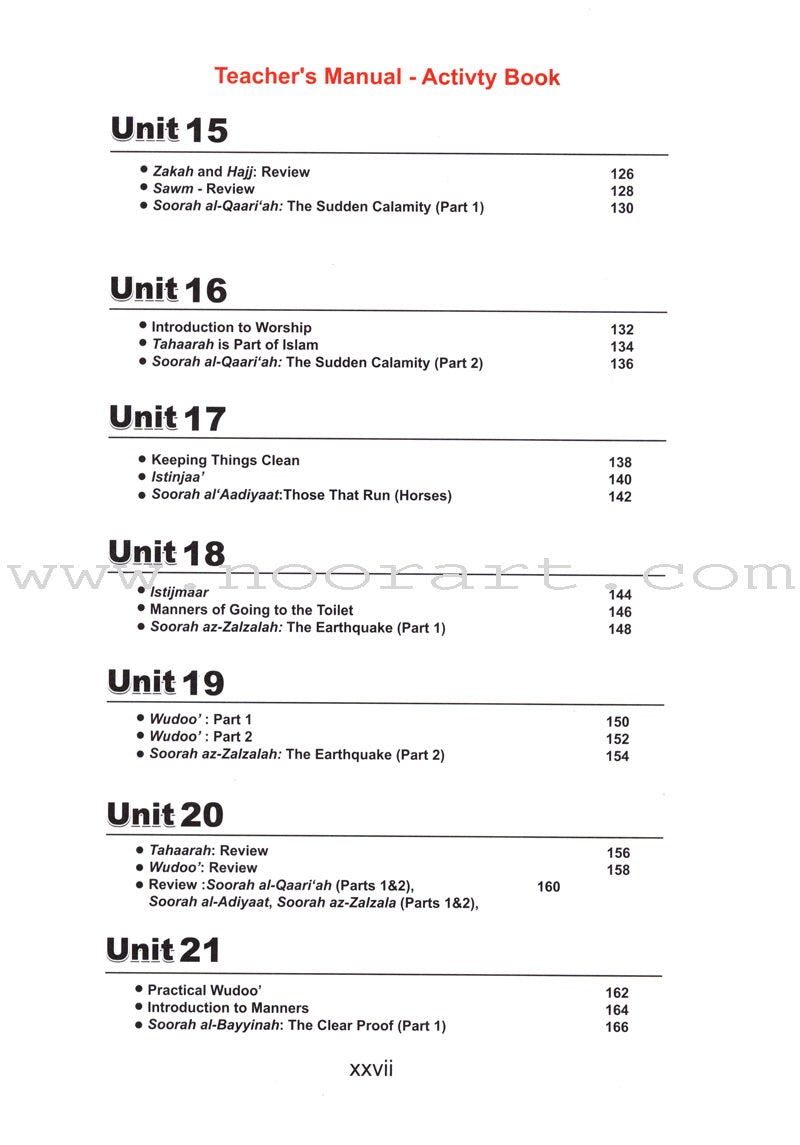 ICO Islamic Studies Teacher's Manual: Grade 1, Part 2