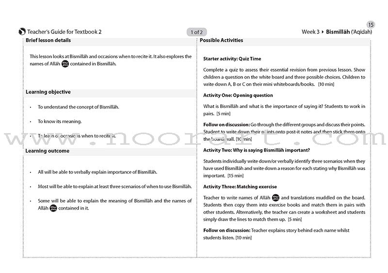 Safar Teacher's Guide for Islamic Studies: Level 2