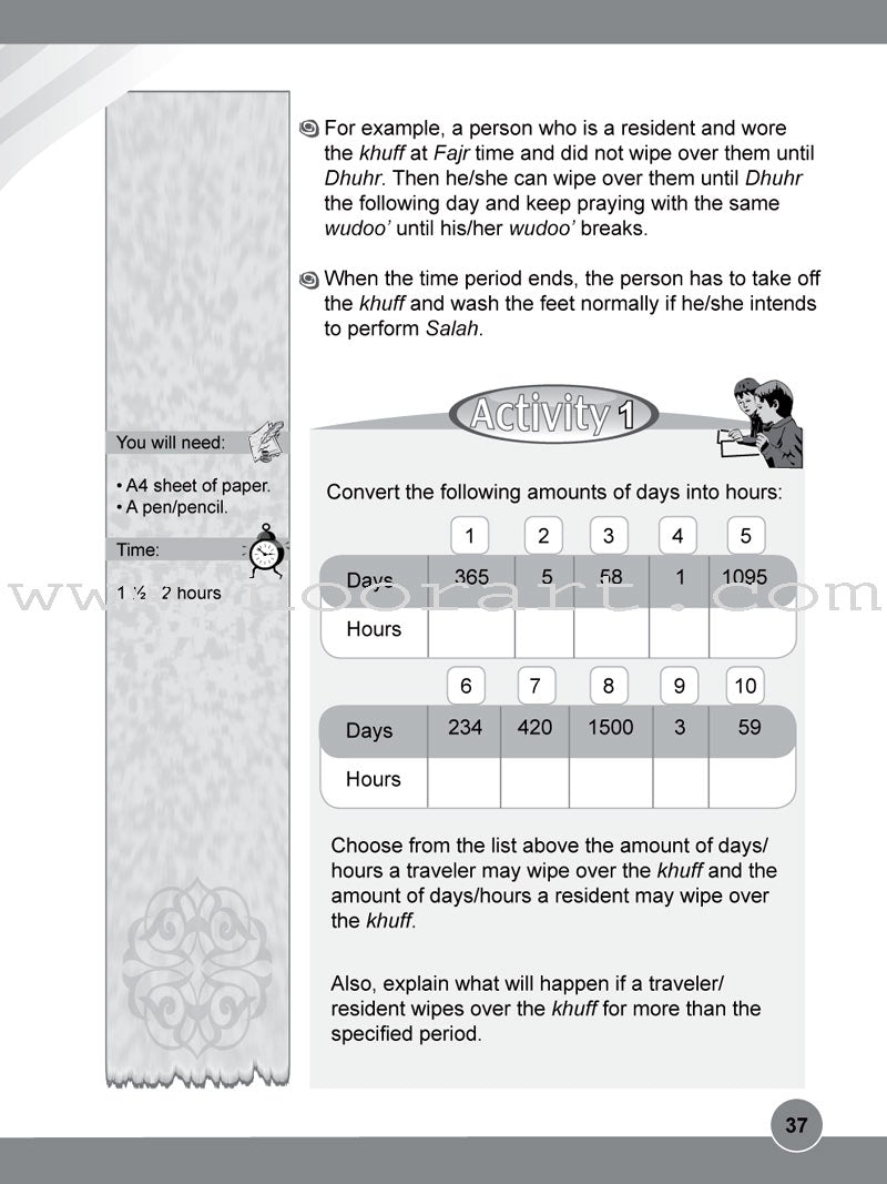 ICO Islamic Studies Workbook: Grade 5, Part 2