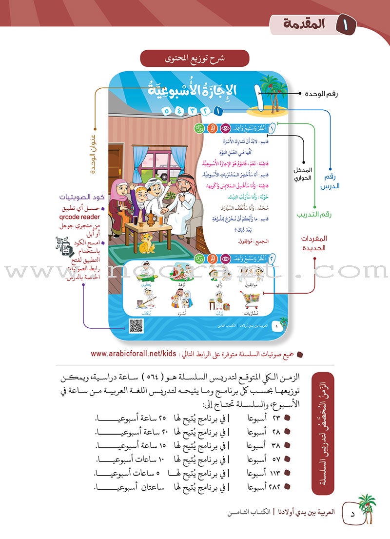 Arabic Between Our Children's Hands Textbook: Level 8 العربية بين يدي أولادنا