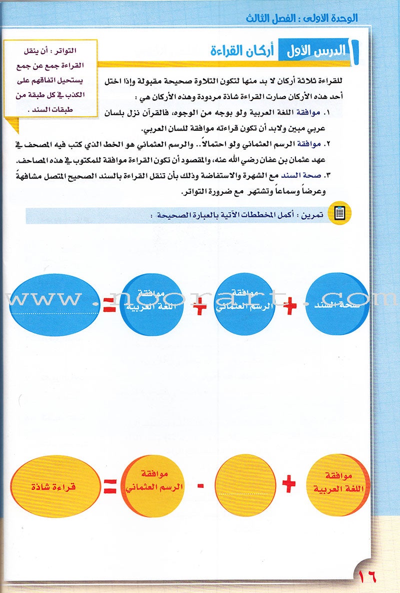 Taqreeb al-Muneer for the Young Beginner-Tajweed Rules تقريب المنير للمبتدئ والصغير