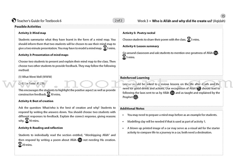 Safar Teacher's Guide for Islamic Studies: Level 6