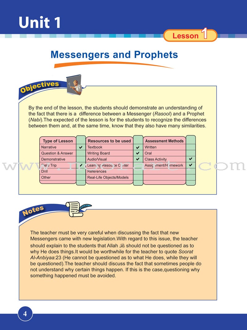 ICO Islamic Studies Teacher's Manual: Grade 6, Part 2