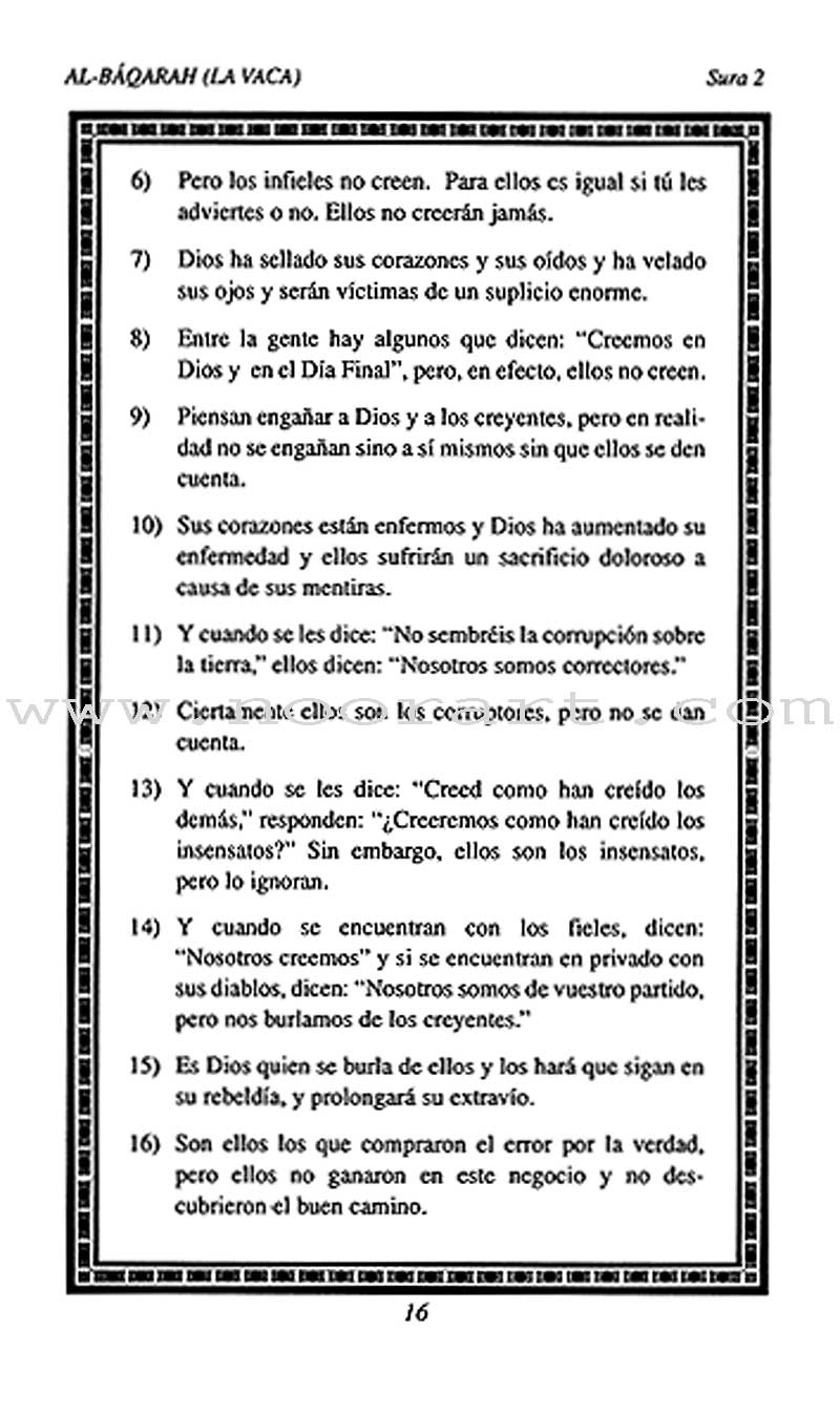 El Corán Sagrado y la Traducción de su Sentido en el Lengua Española