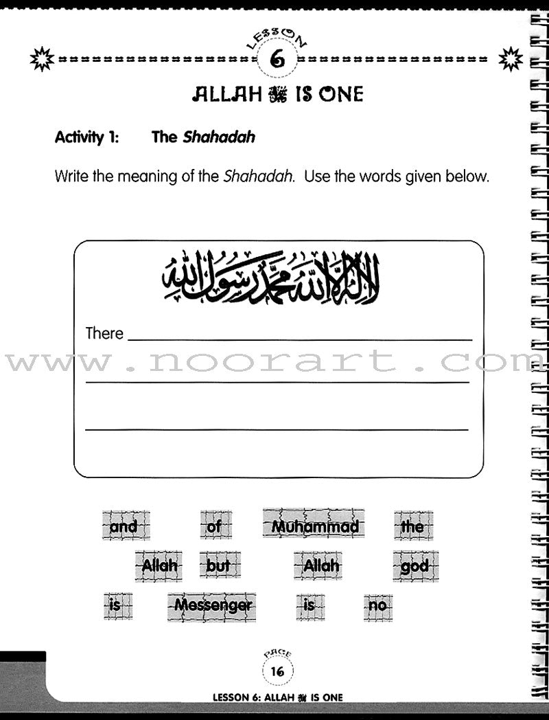 We Are Muslims Workbook: Grade 1