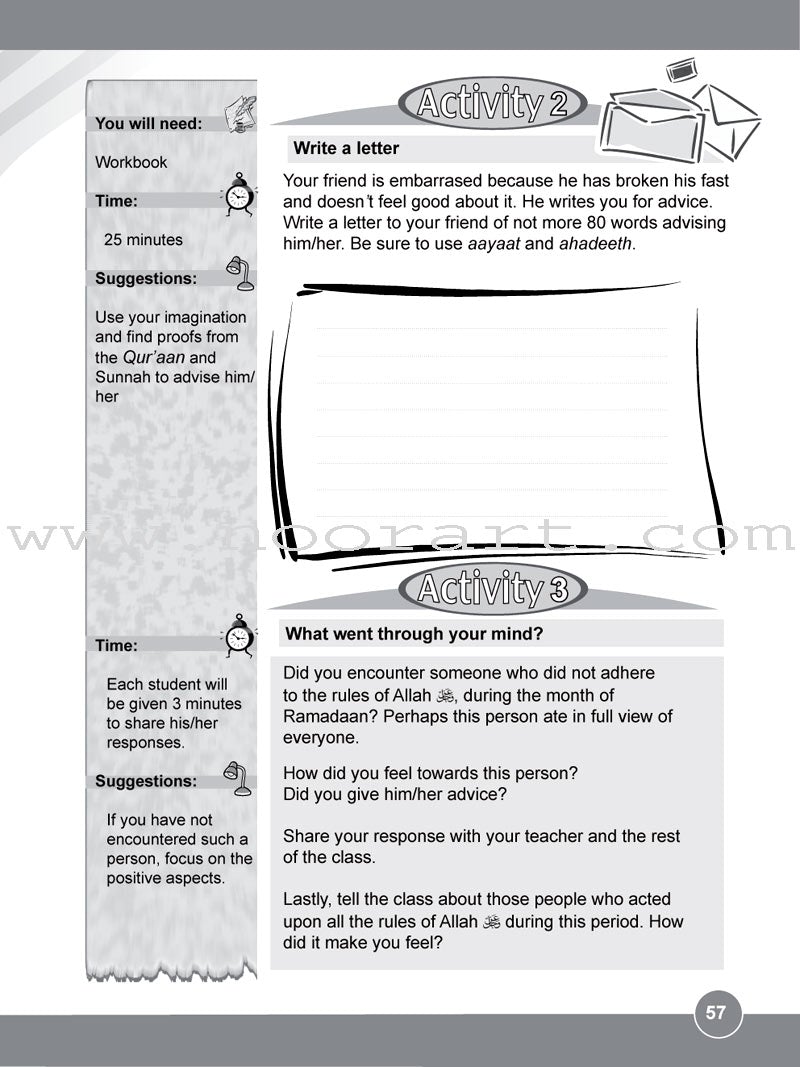 ICO Islamic Studies Workbook: Grade 6, Part 2