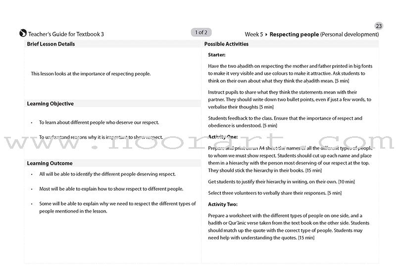 Safar Teacher's Guide for Islamic Studies: Level 3