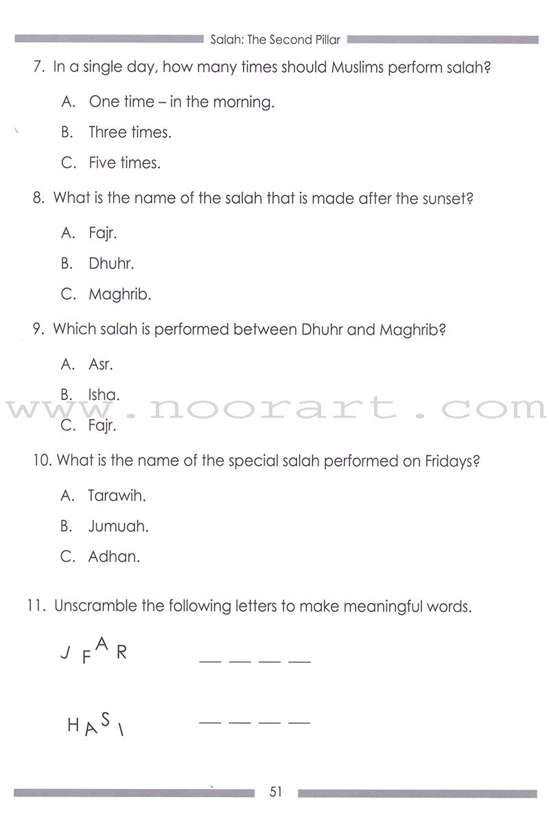 Weekend Learning Islamic Studies Workbook: Level 1 (Revised and Enlarged Edition)