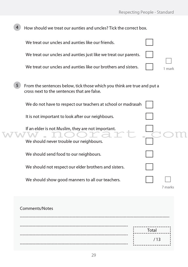 Safar Islamic Studies Workbook: Level 3