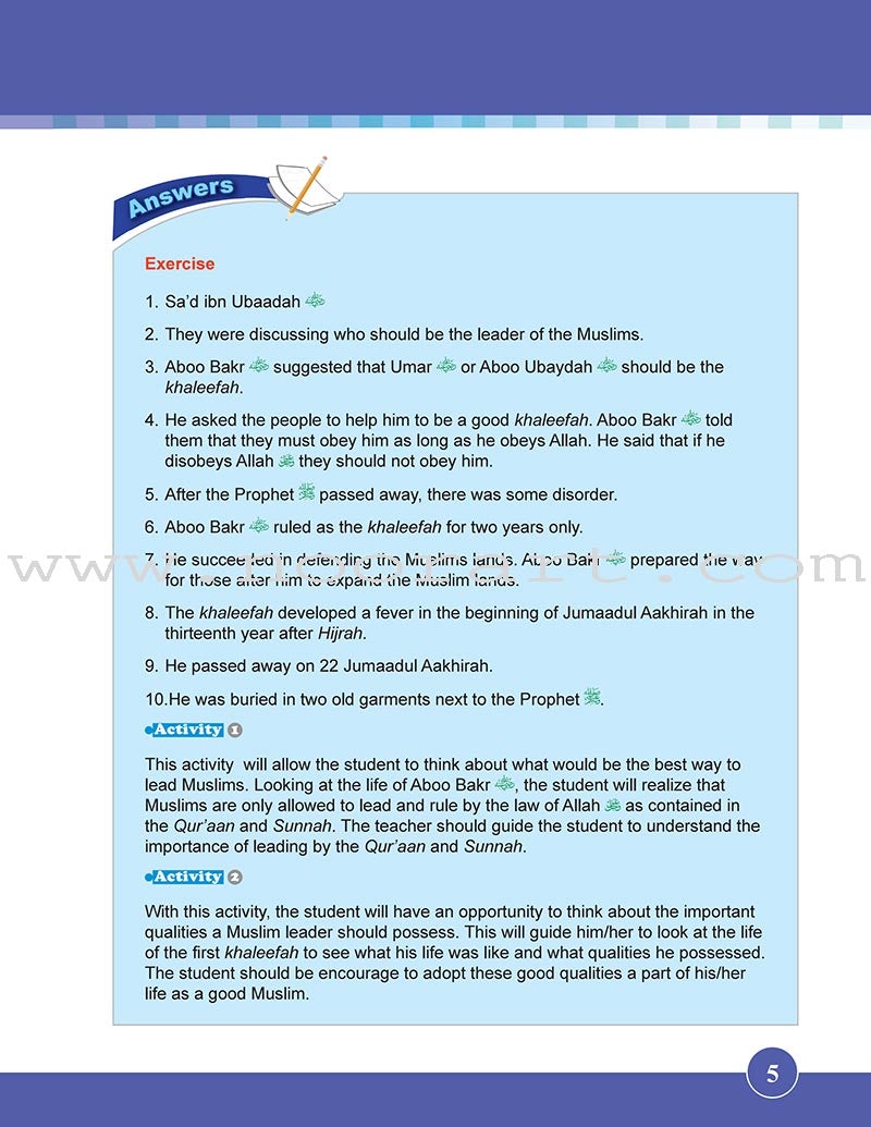 ICO Islamic studies Teacher's Manual: Grade 4, Part 2