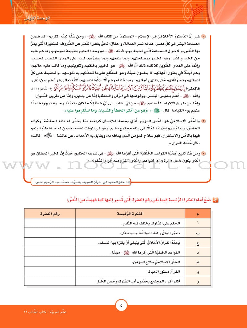 ICO Learn Arabic Textbook: Level 12, Part 1 (With Online Access Code)