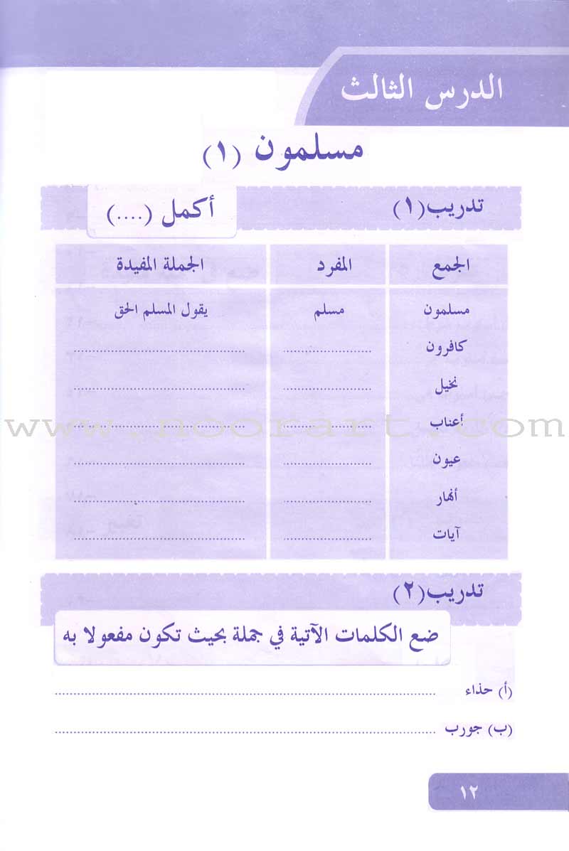 Arabic Language for Beginner Workbook: Level 11 اللغة العربية للناشئين