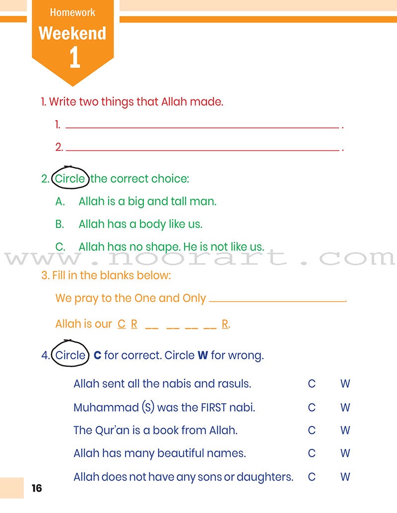 Weekend Learning Islamic Studies: Level 1 (Revised and Enlarged Edition)