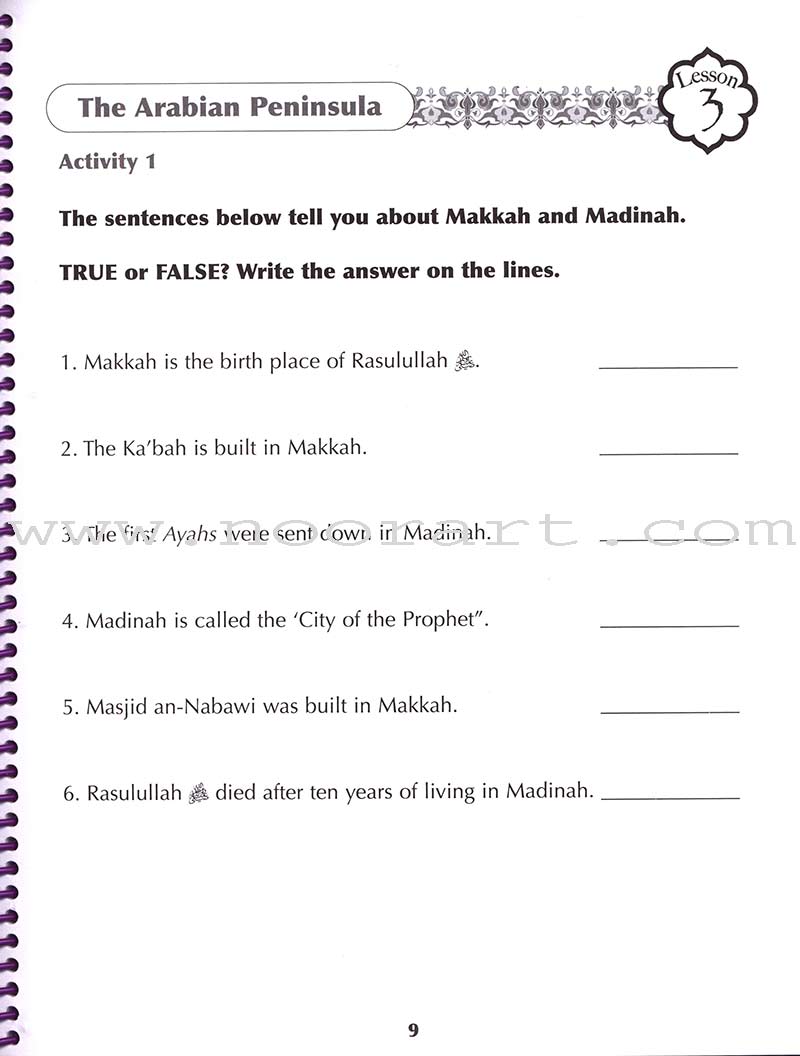 Sirah of Our Prophet Workbook: Grade 2