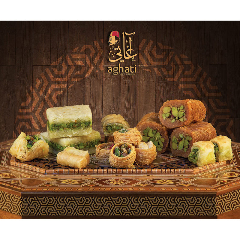 Premium Mix of Baklava Delights | Authentic Baklava Dessert in a Luxurious Box   مشكل بقلاوه