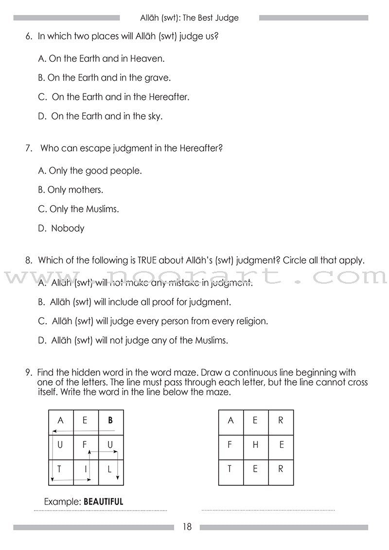 Weekend Learning Islamic Studies Workbook: Level 3 (Revised and Enlarged Edition)