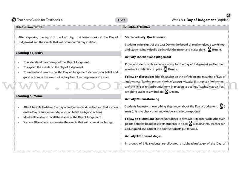 Safar Teacher's Guide for Islamic Studies: Level 4