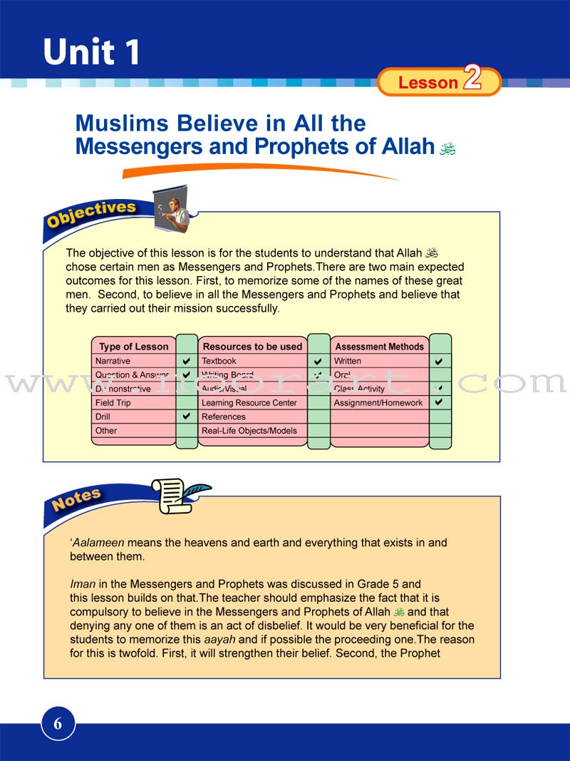 ICO Islamic Studies Teacher's Manual: Grade 6, Part 1