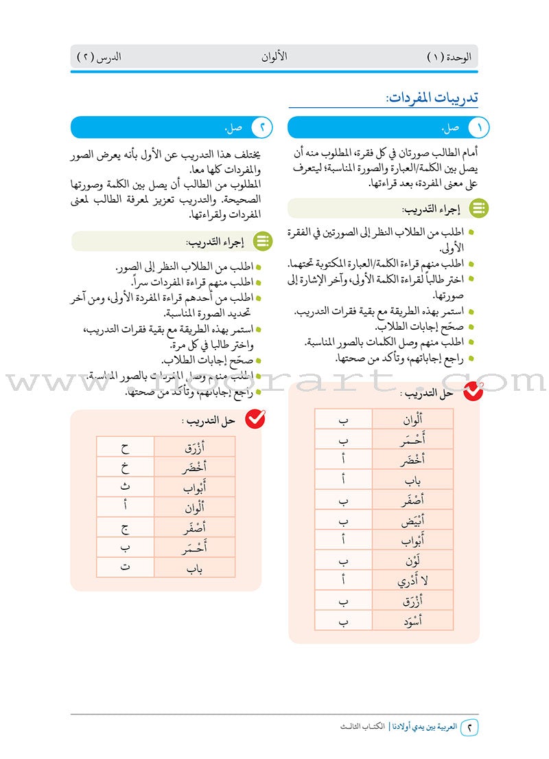 Arabic Between Our Children's Hands Teacher Book: Level 3 العربية بين يدي أولادنا